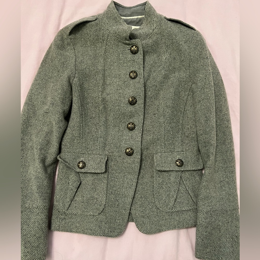 BANANA REPUBLIC buttoned grey blazer